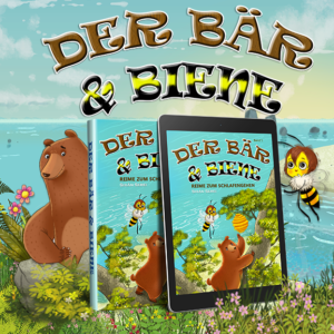 Bear & Bee Bedtime Stories ist eine lyrische Geschichte von zwei unwahrscheinlichen Freunden, die ein Leben zusammen auf der Insel von Bearberia bauen.